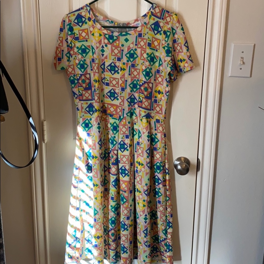 Lularoe dress with pockets size large